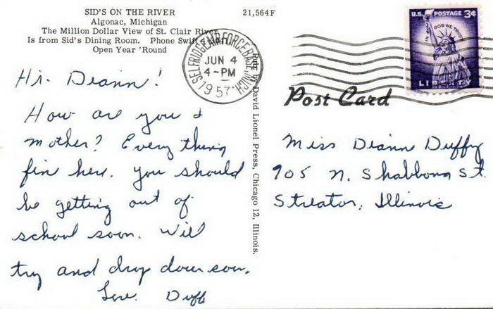 Sids on the River - Old Postcard Photo (newer photo)